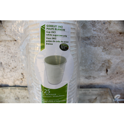 Gobelets biodegradables...